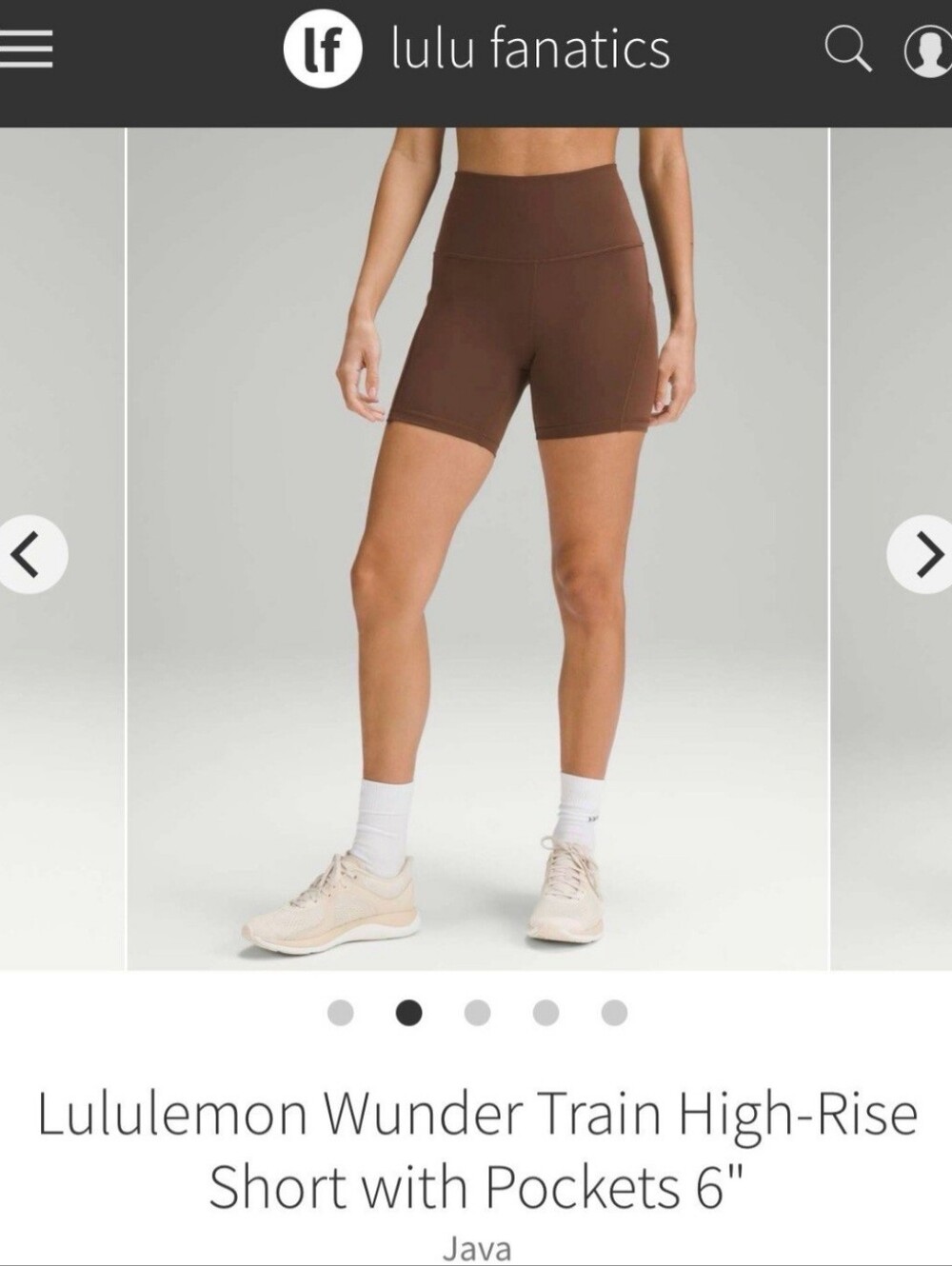 Lululemon Wunder Train High Rise Shorts With Pockets Size 4